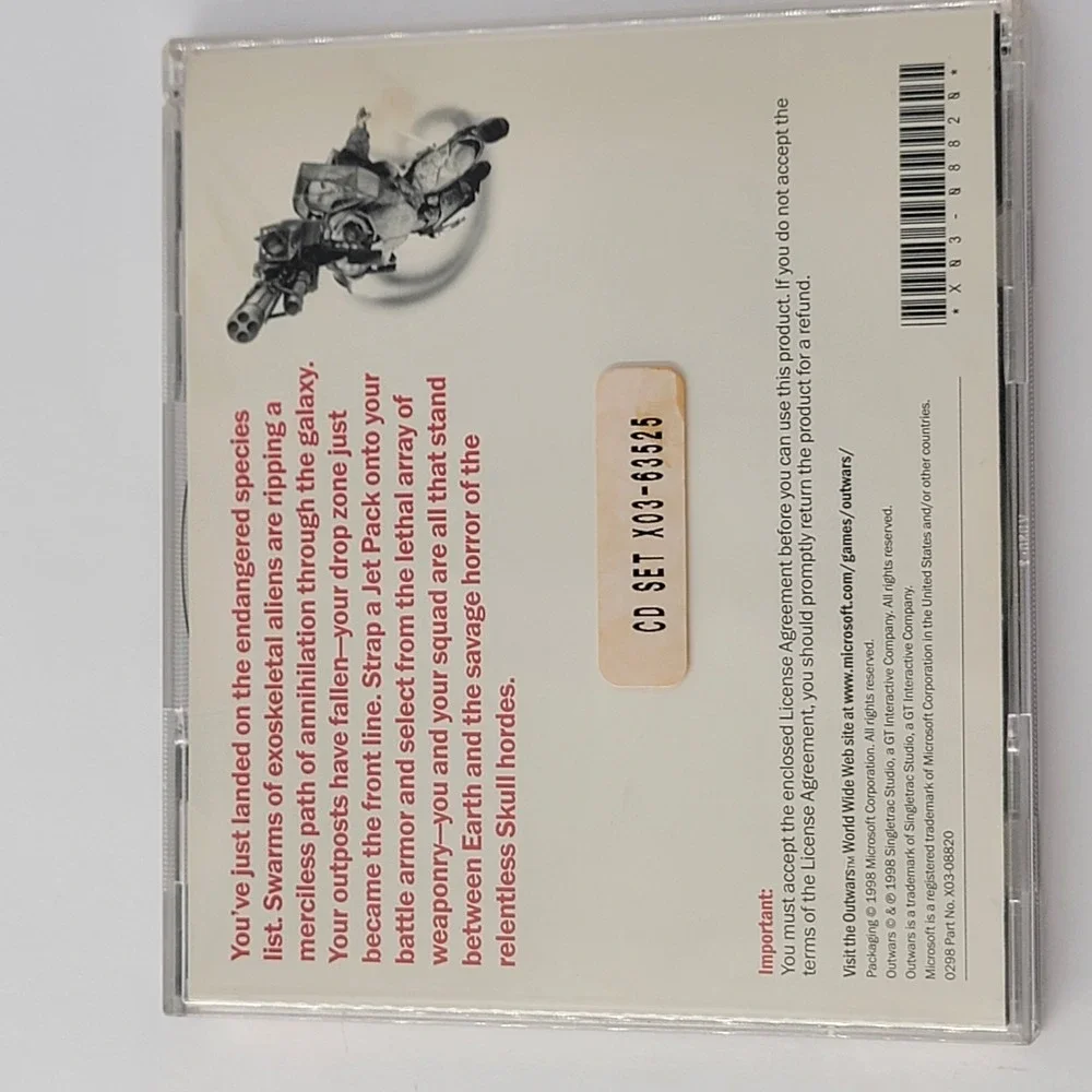 OutWars‎ 1998 PC Game Microsoft Complete Singletrac Studio